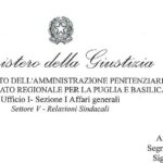Eventi critici ed aggressioni casa circondariale di Lecce, il provveditore riscontra la nota della Segreteria Regionale